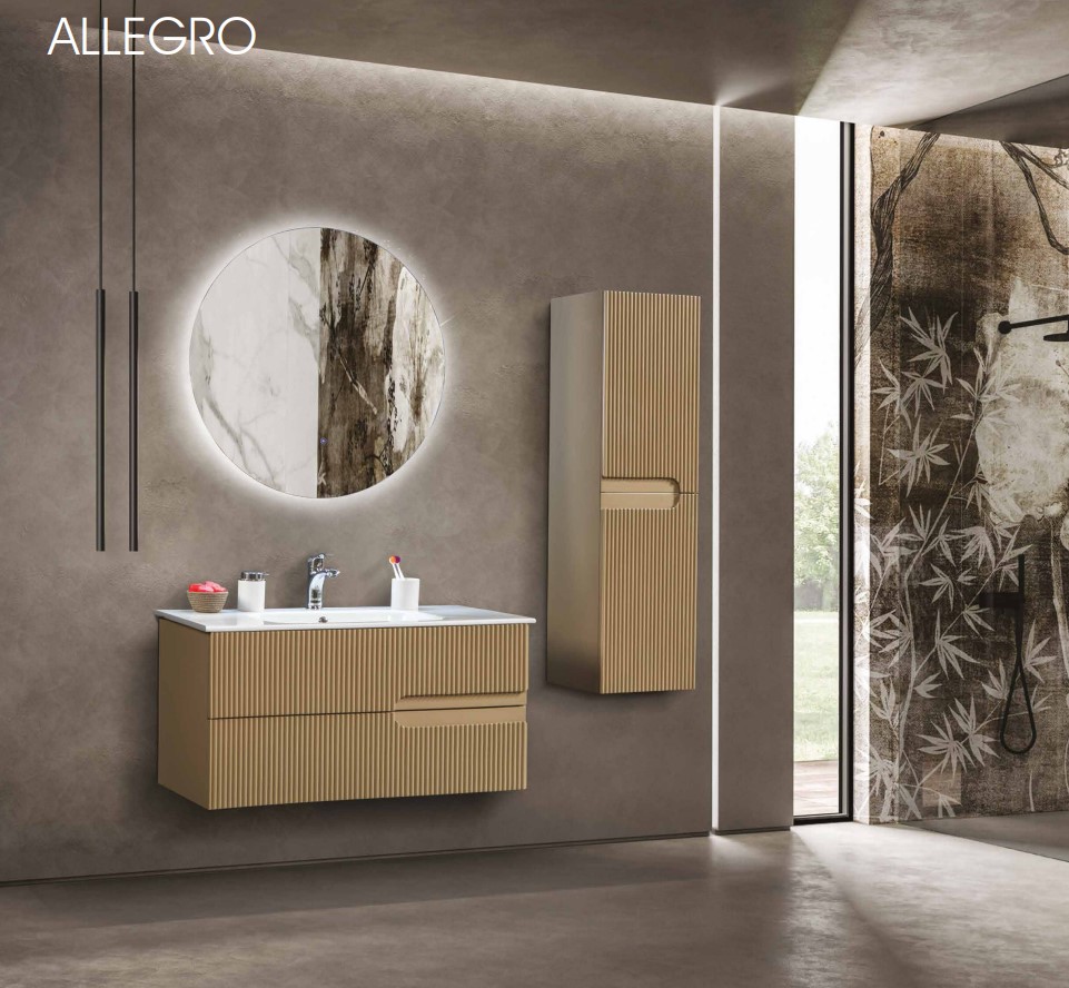 BANYO DOLABI ALLEGRO KAPUÇİNO 80 CM - TAKIM 